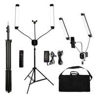 VÝKONNÁ KOZMETICKÁ LAMPA LIKE-UP 50W 150W LED OHNUTÝ DVOJRUKOVÝ STOJÍK VÝKONNÁ KOZMETICKÁ LAMPA LIKE-UP 50W 150W LED OHNUTÝ DVOJRUKOVÝ STOJÍK