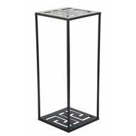KOVOVÝ stojací stojan na kvety 60 cm ČIERNA dekor KOVOVÝ stojací stojan na kvety 60 cm ČIERNA dekor