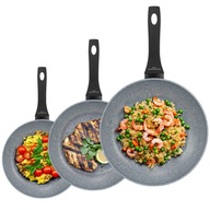 PANvice SADA ŽULOVÝCH PANvíc 20/24/28 CM s GREBLONOVÝM POVLAKOM 3 kusy PANvice SADA ŽULOVÝCH PANvíc 20/24/28 CM s GREBLONOVÝM POVLAKOM 3 kusy
