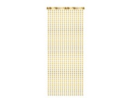 Fóliový záves zlatý Hviezdy 100x245 cm Silvester Narodeniny sv. Fóliový záves zlatý Hviezdy 100x245 cm Silvester Narodeniny sv.