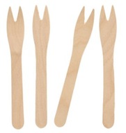 Drevené vidličky na občerstvenie 12 cm PURE 500 kusov Drevené vidličky na občerstvenie 12 cm PURE 500 kusov