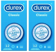 DUREX Classic kondómy 2 x 12 SET originál