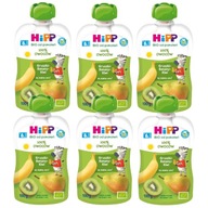 HiPP BIO Tubus Hruška-Banán-Kiwi Mousse 6x100g HiPP BIO Tubus Hruška-Banán-Kiwi Mousse 6x100g