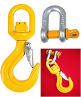 OTOČNÝ HÁK 3,15t + SHACKLE 3,25t SET certifikát OTOČNÝ HÁK 3,15t + SHACKLE 3,25t SET certifikát