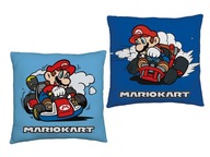 VANKÚŠ DO AUTOMOBILOV NA CESTOVANIE SUPER MARIO BLUE MÄKKÝ 40 X 40 CM VANKÚŠ DO AUTOMOBILOV NA CESTOVANIE SUPER MARIO BLUE MÄKKÝ 40 X 40 CM