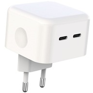 XO-L102 2x USB-C PD 35W uhlová nástenná nabíjačka