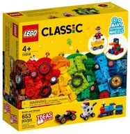 LEGO CLASSIC BLOKOVANIE NA KOLESÁCH AUTOVLAK 11014 4+