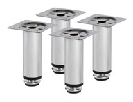 4 x NASTAVITEĽNÁ NÁBYTKOVÁ NOHA CHROM H-100 MM 4 x NASTAVITEĽNÁ NÁBYTKOVÁ NOHA CHROM H-100 MM
