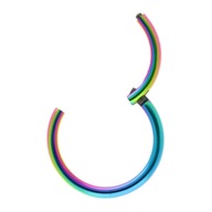 dúhový CLICKER RING 316L OCEL 1,2/8 mm dúhový CLICKER RING 316L OCEL 1,2/8 mm