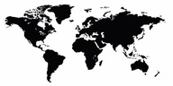 Samolepka na stenu MAPA SVETA mega XXL Samolepka na stenu MAPA SVETA mega XXL
