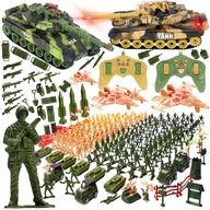 RC TANK NA DIAĽKOVÉ OVLÁDANIE S DIAĽKOVÝM OVLÁDANÍM SADA NÁDRŽÍ XXL + VOJACI 307 EL.