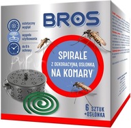 Bros Repelentné špirály proti komárom, 6 kusov, s oceľovým krytom Bros Repelentné špirály proti komárom, 6 kusov, s oceľovým krytom
