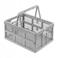 Skladací nákupný košík 18,5L EMMA GREY Skladací nákupný košík 18,5L EMMA GREY