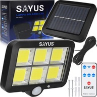 LED SOLÁRNE LAMPY SAMOSTATNÝ PANEL SENZOR POHYBU DIAĽKOVÉ OVLÁDANIE