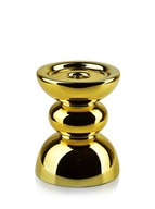 Svietnik cylindrický, zlatý, 15 cm, GLASTY
