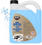K2 NANO SPRAY -18°C KVAPALINA ZIMNÝCH OSTREKOVAČOV na čistenie okien svetlometov 4L K2 NANO SPRAY -18°C KVAPALINA ZIMNÝCH OSTREKOVAČOV na čistenie okien svetlometov 4L