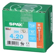 Nerezové skrutky A2 SPAX 4x20 TX 200 ks Nerezové skrutky A2 SPAX 4x20 TX 200 ks