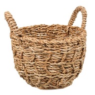 OKRUHOVÝ KOŠÍK BOHO NA MORSKÚ TRÁVU 23x23x16/23 cm OKRUHOVÝ KOŠÍK BOHO NA MORSKÚ TRÁVU 23x23x16/23 cm