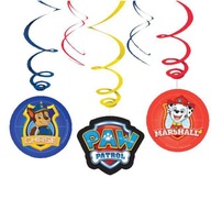 závesná dekorácia PAW PATROL kynologické vrtáky 6 ks závesná dekorácia PAW PATROL kynologické vrtáky 6 ks
