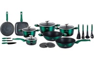 Mramorové hrnce 21 kusov. ZILNER Emerald Noir 8542 Mramorové hrnce 21 kusov. ZILNER Emerald Noir 8542