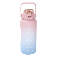 Pink Blue Water Bottle Time Marker 2L Very