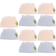 10 ks Čiapky Baby Beanie Cotton