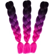 3x Ombre farbené syntetické vlasy na vrkoče 3x Ombre farbené syntetické vlasy na vrkoče