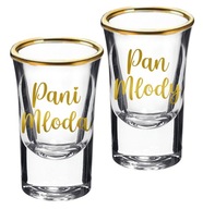 ZLATÉ poháre na cheaty 15ml svadobná darčeková sada pani Mr ZLATÉ poháre na cheaty 15ml svadobná darčeková sada pani Mr