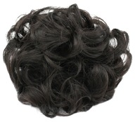 PRIPOJENÁ BON gumičkou HAIRPIECE MESSY BUN DARK BROWN 1b PRIPOJENÁ BON gumičkou HAIRPIECE MESSY BUN DARK BROWN 1b