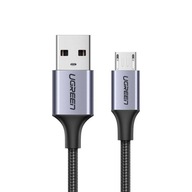 Kábel USB-micro USB, 2m, sivý Kábel USB-micro USB, 2m, sivý
