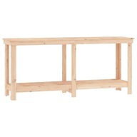 vidaXL Pracovný stôl 180x50x80 cm Masívne drevo