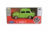 TRABANT 601 ZELENÝ KOVOVÝ MODEL 1:34 WELLY TRABANT 601 ZELENÝ KOVOVÝ MODEL 1:34 WELLY