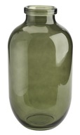 Sklenená váza, dekorácia na fľašu, loft zelená, š35