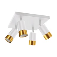 STRUHM Stropné nástenné svietidlo PUZON SPT GU10 4D WHITE/GOLD 04128 STRUHM Stropné nástenné svietidlo PUZON SPT GU10 4D WHITE/GOLD 04128