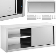Catering nástenná skrinka s posuvnými dverami, OCEL, 140 x 45 x 60 cm Catering nástenná skrinka s posuvnými dverami, OCEL, 140 x 45 x 60 cm