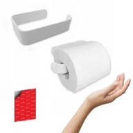 DRŽIAK NA TOALETNÝ PAPIER BEZ VŔTANIA, BIELY DRŽIAK NA TOALETNÝ PAPIER BEZ VŔTANIA, BIELY