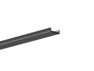 KLUŚ LIGER10 čierny kryt na LED profil - 3m