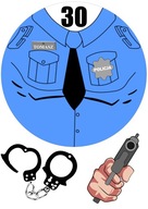 WAFLOVÝ PAPIER POLICAJT MENO POLÍCIE A3 22-29CM WAFLOVÝ PAPIER POLICAJT MENO POLÍCIE A3 22-29CM