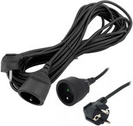 PEVNÝ 1-ZÁSUVKOVÝ PREdlžovací káblik 3m 2300W 10A Z/U ELEKTRICKÝ ČIERNY DPM PEVNÝ 1-ZÁSUVKOVÝ PREdlžovací káblik 3m 2300W 10A Z/U ELEKTRICKÝ ČIERNY DPM