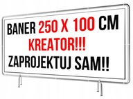 Reklamný banner 250x100cm - Navrhnite si svoj sprievodca