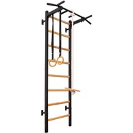 Drevený a kovový gymnastický rebrík vyrobený z dreva Drevený a kovový gymnastický rebrík vyrobený z dreva
