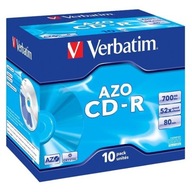 Verbatim CD-R, 43327, AZO Crystal, 10-balenie, 700 MB,