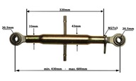 Horný stredový konektor 20,5x20,5mm dĺžka: 430-600mm