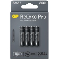 Batérie Aaa / R03 Gp ReCyko Pro Ni-MH 800mAh Batérie Aaa / R03 Gp ReCyko Pro Ni-MH 800mAh