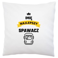 Najlepší zvárač Your Name White Pillow Najlepší zvárač Your Name White Pillow