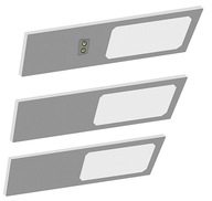 3 kusy LED pod skrinkou 3x 4W s ručným spínačom 4000K šedá 3 kusy LED pod skrinkou 3x 4W s ručným spínačom 4000K šedá