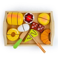 Drevená raňajková súprava Montessori hračka