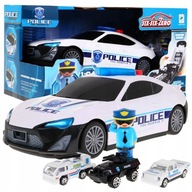 Policajné auto, policajné auto, skladacie + autá Resoraki
