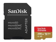 SANDISK microSDXC Extreme karta 256GB 190MB/s A2