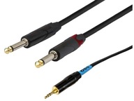 Kábel SSQ MIJM1 TRS 3,5 mm - 2 x Jack 6,3 mm 1 m Kábel SSQ MIJM1 TRS 3,5 mm - 2 x Jack 6,3 mm 1 m